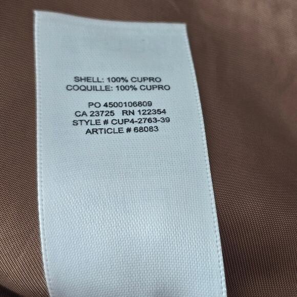 Aritzia Wilfred Cupro Silky Cami Top M Golden Tan Lace Trim Spaghetti Strap - Picture 5 of 7